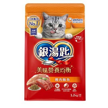 【unicharm 嬌聯】銀湯匙貓乾糧 成貓用1.2kg-(貓乾糧/ 貓飼料)
