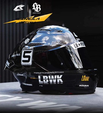【改裝迷必備】Bilmola 比爾莫拉 NEX-R LIBERTY WALK  黑 限量聯名款 全罩式安全帽