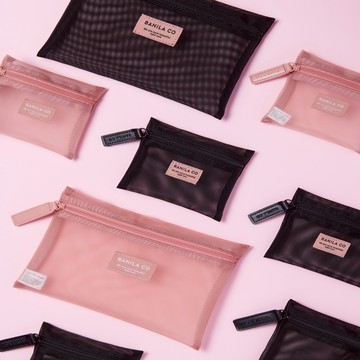 BANILA CO Mesh Pouch 3 Colors (Pink / Magenta / Black)