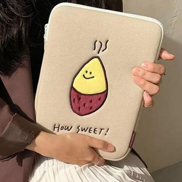 韓國ins小眾設計 刺繡筆電包13吋 保護袋 內膽包 筆電內袋 iPad11寸平板包 15.6寸筆記本電腦包