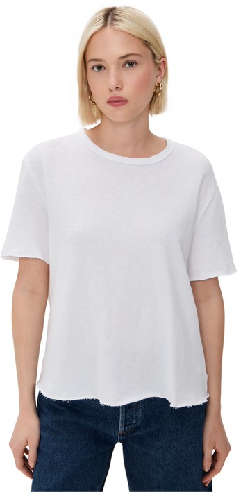 James Perse Vintage French Terry Sweat Top White 3
