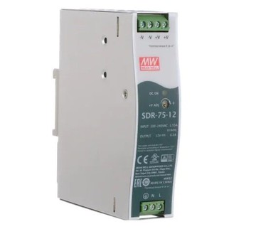 SDR-75-12  75.6W  12V  6.3A MEAN WELL DIN 導軌電源供應器(含稅)【佑齊企業 iCmore】