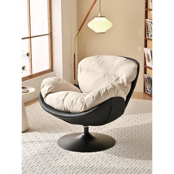 設計師時尚單人沙發椅小戶型客廳陽臺輕奢旋轉椅子簡約現代蛋殼椅