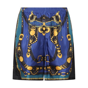 Versace - Multicolour Silk Medusa Shorts