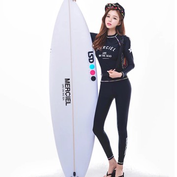 長袖三件式 衝浪泳衣 無鋼圈可加胸墊