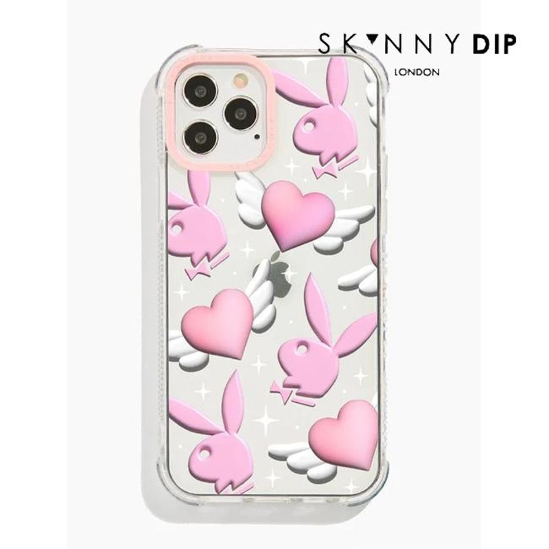 iphoneケース 各種【スキニーディップ SKINNY DIP】3D エフェクト Playboy プレイボーイ ピンク クリア 通販  LINEポイント最大0.5%GET LINEショッピング