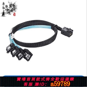 【台灣公司 可打統編】mini sas hd sff8r643轉4 SATA 3.0服務器磁盤硬盤陣列數據線1對4