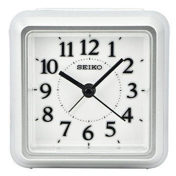 SEIKO日本精工靜音掃秒貪睡夜燈石英學霸考試學習學生用兒童鬧鐘