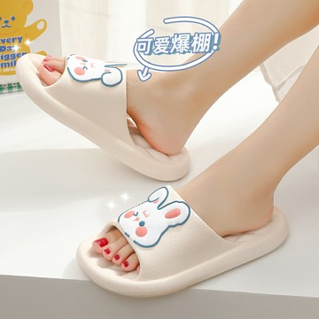 踩屎感拖鞋女夏季2022新款室內家居洗澡防滑可愛厚底外穿涼拖鞋女