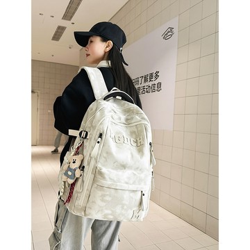 特價💡大容量書包男女韓版簡約百搭 高中大學生電腦旅行背包初中生雙肩包背包  後背包 雙肩包 書包 輕量化背包 FDTH