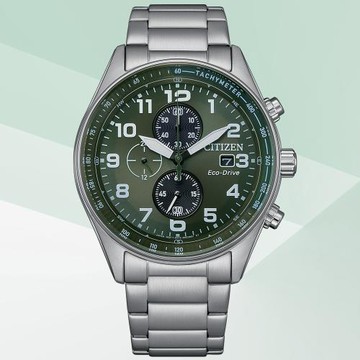 CITIZEN星辰 Chronograph系列 光動能計時腕錶 CA0770-72X
