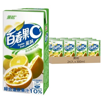 黑松 果汁C系列 百香果  300ml  24入