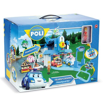 ROI TOYS 救援小英雄波力POLI 變形救援總部 (內不附小車) 【鯊玩具】