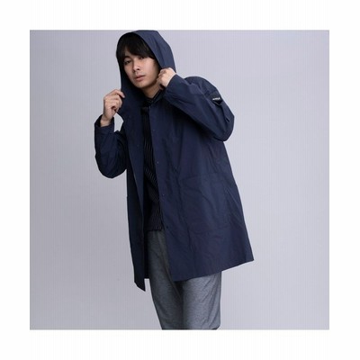 エーグル 撥水 ワッシャータッチ ロングパーカ コート メンズ ダークネイビー S Aigle 通販 Lineポイント最大get Lineショッピング