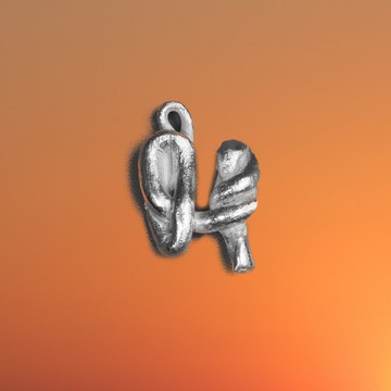 Knot Alphabet 純銀 99.99 字母吊墜 (僅吊墜) / H /