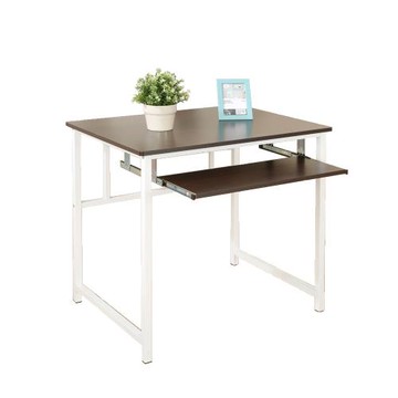 《DFhouse》 亨利80公分附鍵盤多功能工作桌-胡桃色