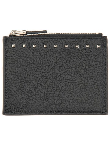 valentino garavani "rockstud" card holder