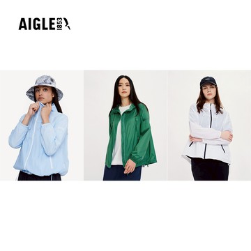 【AIGLE】女 抗UV防潑超輕量外套AG-4P252 3色(女外套 防潑水外套 輕量外套)