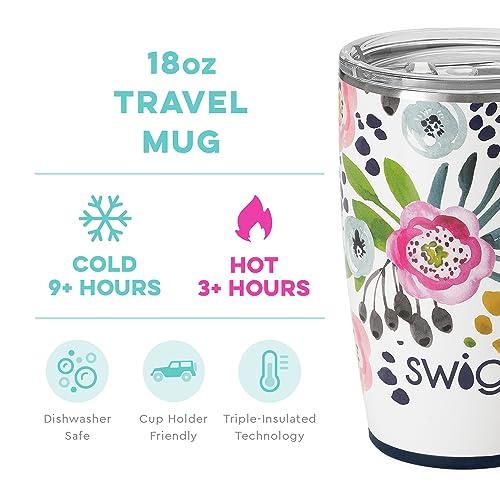 Swig 18oz Travel Mug, Insulated Tumbler with Handle and Lid, Cup 並行輸入品