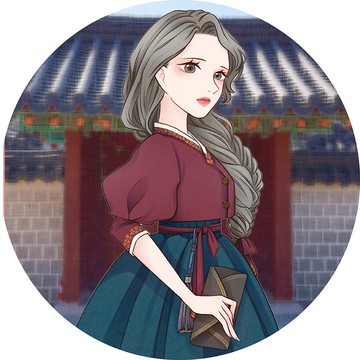 Eun Sol - 可愛的女孩貼紙（haeparine）人貼紙