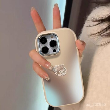 ✨限時下殺✨招財貓適用蘋果15手機殻iphone14/13/12promax硅膠11金屬鏡頭xr簡