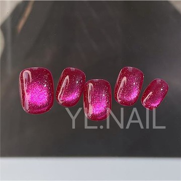 【YL.NAIL火龍果】純手工甲片小紅書ins小眾火龍果貓眼顯白穿戴甲