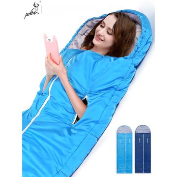 伸手棉睡袋戶外成人男大人露營秋冬季款多功能加厚防寒單人被子帶