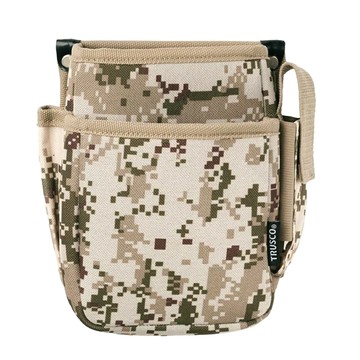TRUSCO 數位迷彩 沙漠色系工具腰間收納袋 強化二層型  180 x 90 x 190mm  1個