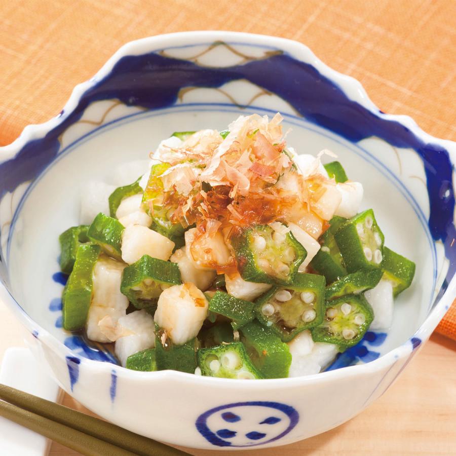 手軽に使える冷凍野菜 オクラと長芋ミックス 野菜 冷凍 オクラ タイ産 長芋 国産 カット野菜 冷凍野菜 おかず