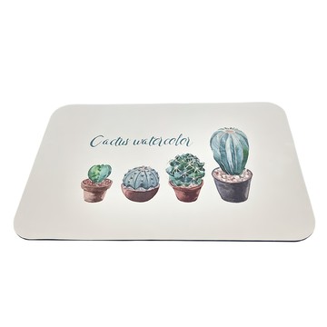 收納王妃 軟式珪藻土地墊  60 x 40 x 0.5cm  療癒系多肉植物