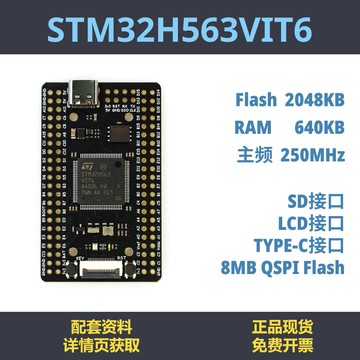 {台灣公司貨 可打統編}STM32H563VIT6 開發板 最小系統 STM32H5 高性能