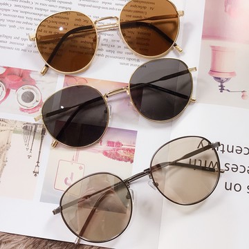 ⒹⓎⓁ┊ 4ᴄᴏʟᴏʀ🪴新款高質量微圓框墨鏡 太陽眼鏡 平光鏡 防曬 抗UV 網美 網紅 海邊 出國 沙灘 墾丁圓框大框
