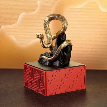 【預購】RS皇家雪蘭莪 生肖蛇2025年 鍍金錫合金典藏雕像