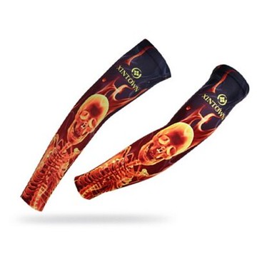 現貨+預購 防曬袖套運動袖套-酷炫骷髏頭印花時尚路跑登山健走自行車袖套臂套73fm73【獨家進口】【米蘭精品】