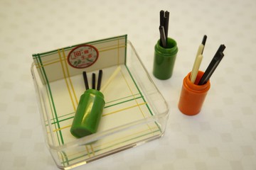 港式筷子筒模型 (連筷子)