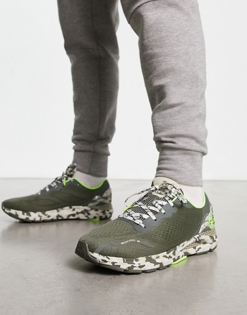 Under Armour HOVR Sonic 6 trainers with camo detail in black