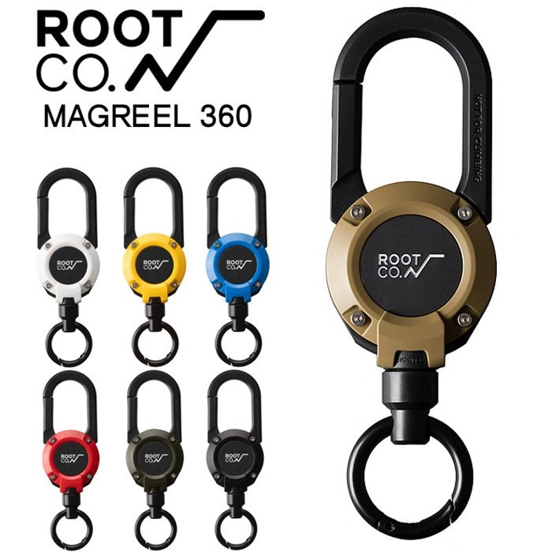 ROOT CO. GRAVITY MAGREEL 360 カラビナ キーホルダー おしゃれ リール マグネット内蔵ホルダー ルートコー 伸びる  アウトドア 登山 キャンプ 釣り メンズ 通販 LINEポイント最大0.5%GET | LINEショッピング