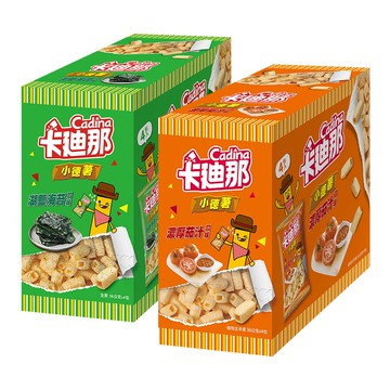 【蝦皮直營】聯華食品 卡迪那 小德薯濃厚茄汁/湖鹽海苔口味(36gX4包) 洋芋片 餅乾