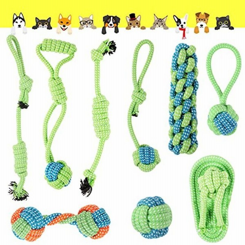 9個入り犬ロープおもちゃ ペット用歯磨きおもちゃ 耐久性ストレス解消犬用玩具 通販 Lineポイント最大0 5 Get Lineショッピング