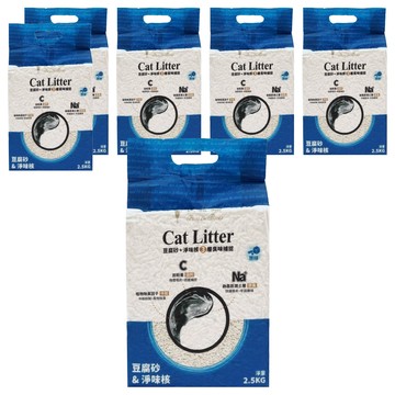 Puss in Boots 長靴貓 淨味豆腐砂 原味 2.5kg  6包
