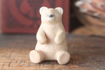 棕熊迷你人物模型