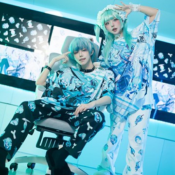 MIKU FOREVER初音未來正版聯名長板短袖T恤ACDC RAG台灣JA0782