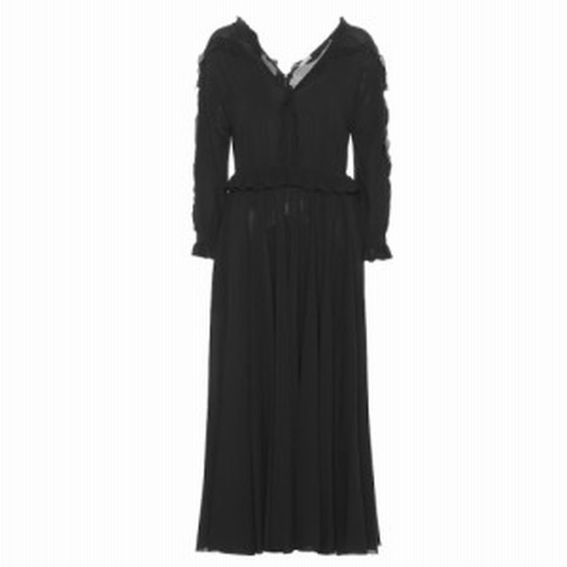 ボッテガ ヴェネタ Bottega Veneta レディース ワンピース ワンピース ドレス Silk Crepe Midi Dress Nero 通販 Lineポイント最大1 0 Get Lineショッピング