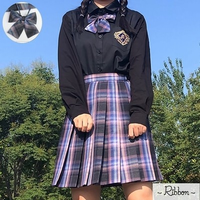 コスチューム リボン コスプレ レディース 女の子 チェック 学生服 制服 中学生 高校生 ファッション 小物 かわいい おしゃれ ブルー ユニフォー 通販 Lineポイント最大get Lineショッピング