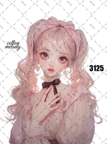 原廠貼紙 no.3125 人物貼紙 原創貼紙 原創人物貼紙 裝飾貼紙 棉旋律