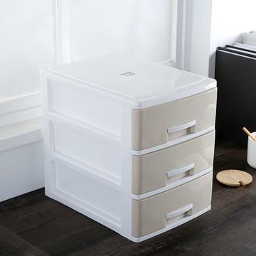 桌面收納盒抽屜式書桌上文具工位雜物整理辦公室文件柜多層置物架