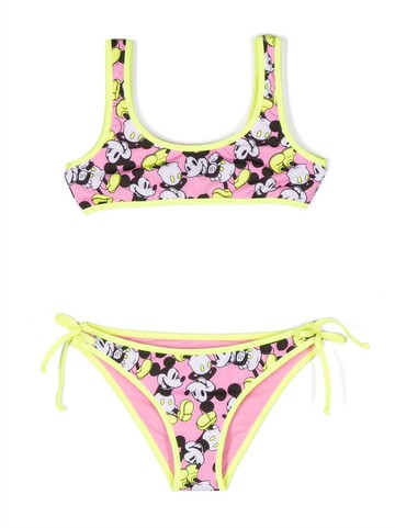 MC2 Saint Barth Kids - cartoon-print bikini - kids - Elastane/Polyester - 12 yrs - Pink