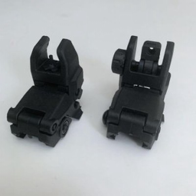 バックアップサイト　フロントサイト リアサイト　ハイグレード　M4 サバゲー   20mmレール取付　フリップアップ機能　樹脂製