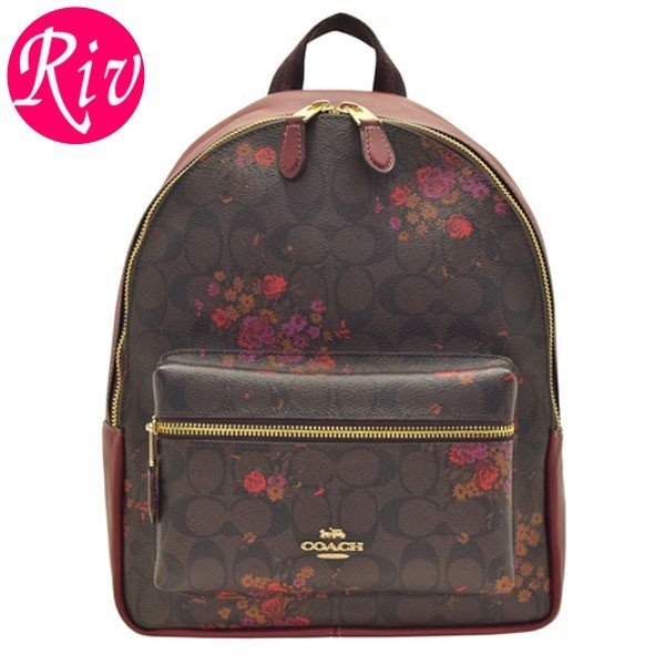 大人気新品 coach 花柄 バックパック savingssafari.com