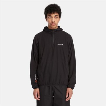 Timberland 男款黑色Polartec®抓絨1/4拉鍊連帽上衣|A2KS5001-紅配綠